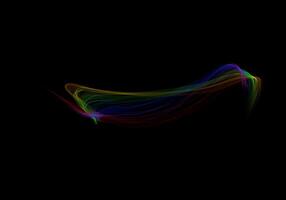 abstract rainbow overlays textures fantasy elegant with holographic natural colorful rainbow on dark black. photo