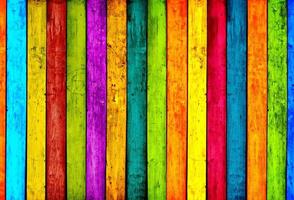 rainbow color wooden plank texture surface with old natural pattern on wood.