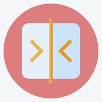 Icon Compare - Flat Style - Simple illustration,Editable stroke vector