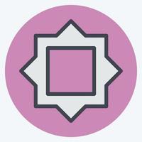 Icon Filter Frames - Color Mate Style - Simple illustration,Editable stroke vector