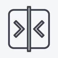 Icon Compare - Line Style - Simple illustration,Editable stroke vector