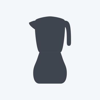 licuadora de iconos - estilo de glifo - ilustración simple, trazo editable vector