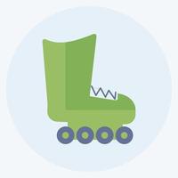 Icon Skates - Flat Style - Simple illustration,Editable stroke vector