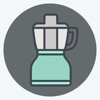 Icon Food Processor - Color Mate Style - Simple illustration,Editable stroke vector