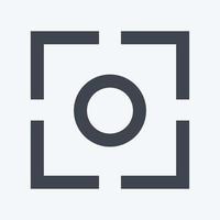 Icon Center Focus - Glyph Style - Simple illustration,Editable stroke vector