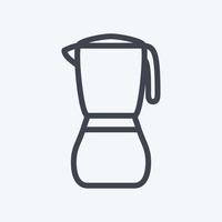 Icon Blender - Line Style - Simple illustration,Editable stroke vector