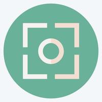 Icon Center Focus - Flat Style - Simple illustration,Editable stroke vector