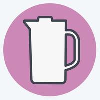 Icon Juicer - Color Mate Style - Simple illustration,Editable stroke vector