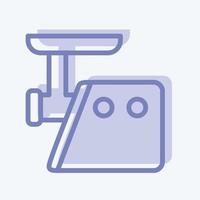 Icon Meat Grinder - Two Tone Style - Simple illustration,Editable stroke vector