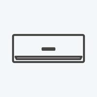 Icon Air Conditioner - Line Style - Simple illustration,Editable stroke vector