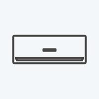 Icon Air Conditioner - Line Style - Simple illustration,Editable stroke vector