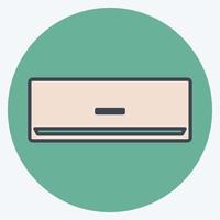 Icon Air Conditioner - Color Mate Style - Simple illustration,Editable stroke vector