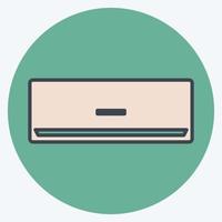 Icon Air Conditioner - Color Mate Style - Simple illustration,Editable stroke vector