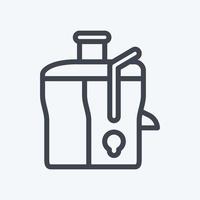 Icon Juice Maker - Line Style - Simple illustration,Editable stroke vector