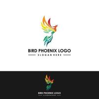 plantilla de desain del logotipo de phoenix. ilustrasi vektor vector