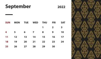 background wallpaper layout calendar office time diary 2022 new year template icon logo pattern day month style diary flat design element black vintage business season number date sunday element white vector