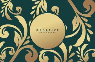 Elegant Golden Flourishes Dar... vector