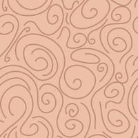 beige smooth rounded lines hand drawn brush stroke seamless pattern. vector illustration for background, bed linen fabric, wrapping paper, scrapbooking