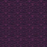 hand-drawn different eyes seamless pattern dark purple color, endless background with eye symbol of magic esoteric divination vector
