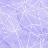 lavender seamless pattern with watercolor stains and polygonal line triangles, endless vector background