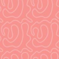 blush coral pink maze line handdrawn seamless pattern. vector doodle endless pattern for textile wrapping digital paper template