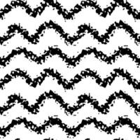 chevron línea en zigzag blanco y negro dibujado a mano trazo de pincel de tinta simple de patrones sin fisuras. ilustración vectorial para el fondo, tela de ropa de cama, papel de regalo, álbum de recortes vector