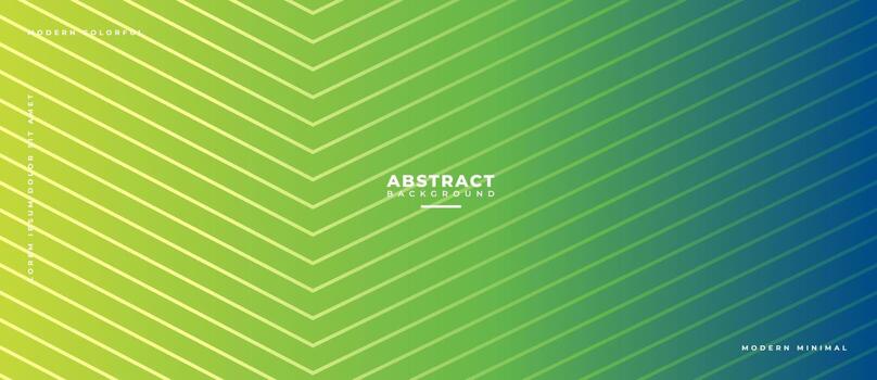 Gradient geometric stripes line shape on abstract green background. vector