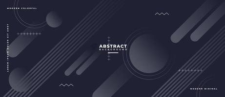 Dynamic geometric gray, black abstract background. Stripe line, circle illustration. vector