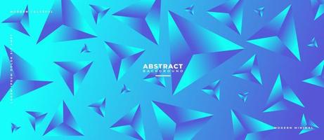 Colorful geometric shape 3D triangles futuristic motion abstract background. vector