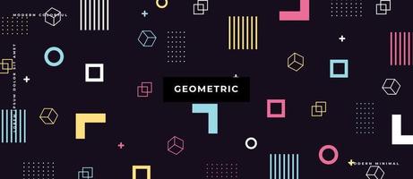 Pastel color geometric shape. Memphis style seamless pattern polygon shape background. vector