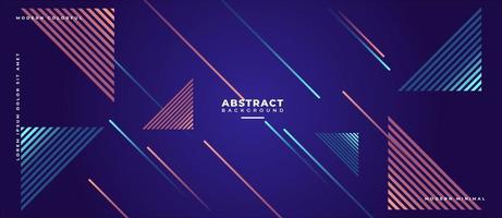 Dynamic geometric gradient moving line, triangle shape abstract background. vector