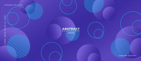 Abstract liquid background with purple circle gradient color. Dynamic textured background design. vector