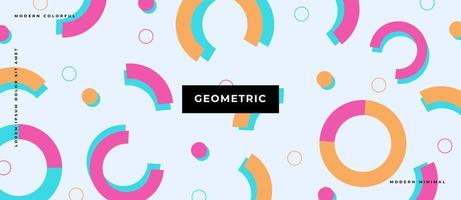 patrón sin costuras de memphis. vector. Diferentes formas geométricas de semitonos y patrones sin fisuras de formas geométricas de colores. vector