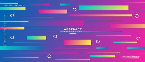 Colorful futuristic geometric gradient line, rectangle neon pink abstract background. vector