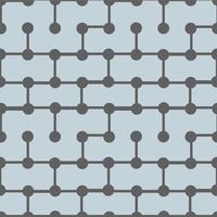 lines and dots geometrical seamless pattern with points connected by line in different directions, trendy urban industrial background vector