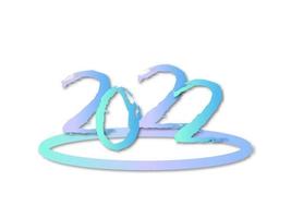 Vector Happy New Year 2022. for Brochure design template, card, banner. Isolated on white background.