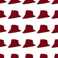 Illustration on theme colored pattern hats fedora vector