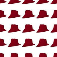 Illustration on theme colored pattern hats fedora vector