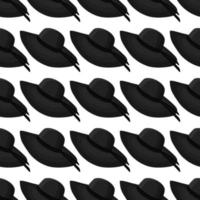 Illustration on theme pattern women sun hats vector