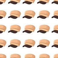 Illustration on theme colored pattern hats visor vector