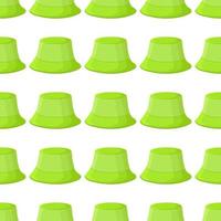 Illustration on theme colored pattern hats panama vector