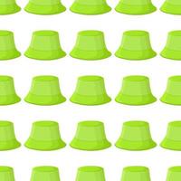 Illustration on theme colored pattern hats panama vector