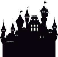 Fairy Tale Castle Silhouette vector