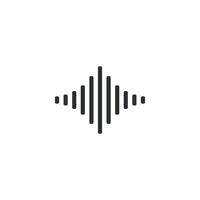 vector illustration of equalizer, sound, wave, music, voice isolated icon Free Vector
