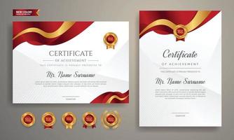 Certificate of appreciation frame template vector