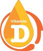 conjunto de colección de logotipo de icono de vitamina d sol, colecalciferol corporal. gota de oro gota del complejo vitamínico. médico para la ilustración de vector de salud
