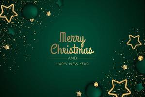 Merry Christmas sale banner template. Greeting card, banner, poster, header for website vector