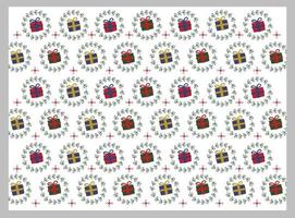 christmas gift background pattern with for posters and banners vector