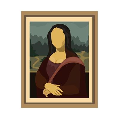 PRINTABLE Mona Lisa Inverted Colors DIGITAL DOWNLOAD 