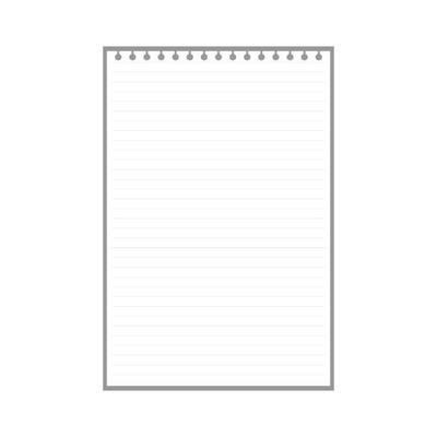 blank lined page sheet for notes with ring holes